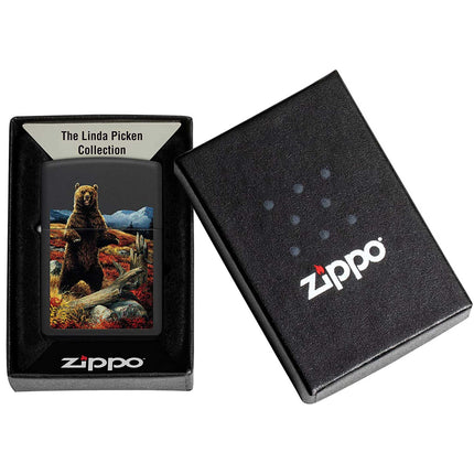 Zippo Lighter: Linda Pickens Bear Design | 48597