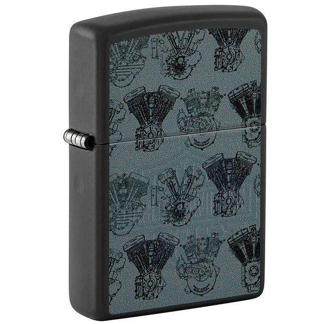 Zippo Lighter: Harley-Davidson® Black Light | 48600