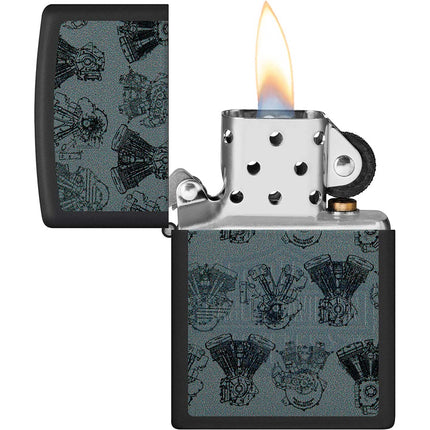 Zippo Lighter: Harley-Davidson® Black Light | 48600