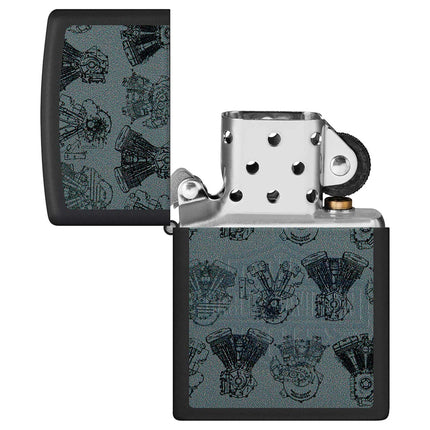 Zippo Lighter: Harley-Davidson® Black Light | 48600