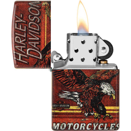 Zippo Lighter: Harley-Davidson® Eagle Design 540 Color | 48602