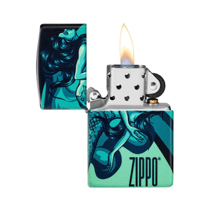 Zippo Lighter: Mermaid Design 540 Color | 48605