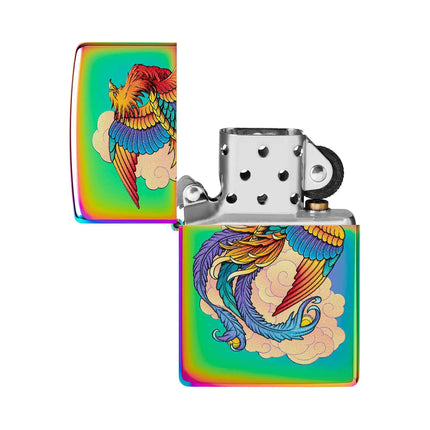 Zippo Lighter: Multicolored Phoenix Design | 48607