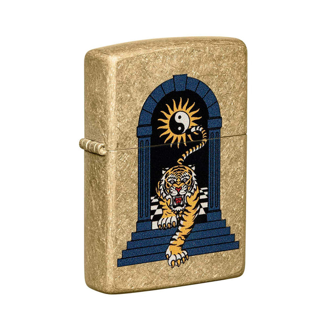 Zippo Lighter: Tiger Tattoo Design | 48613