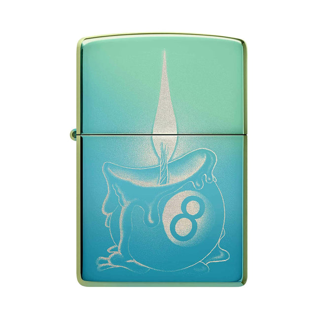 Zippo Lighter: Eight Ball Tattoo Design | 48615