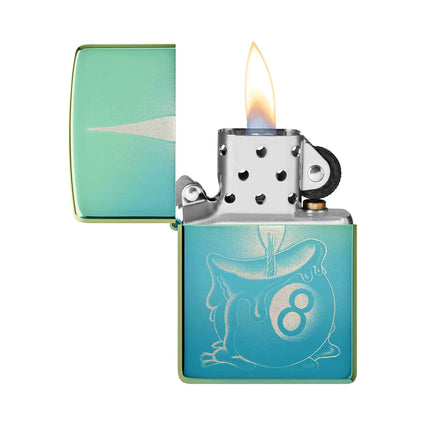 Zippo Lighter: Eight Ball Tattoo Design | 48615