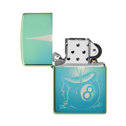 Zippo Lighter: Eight Ball Tattoo Design | 48615