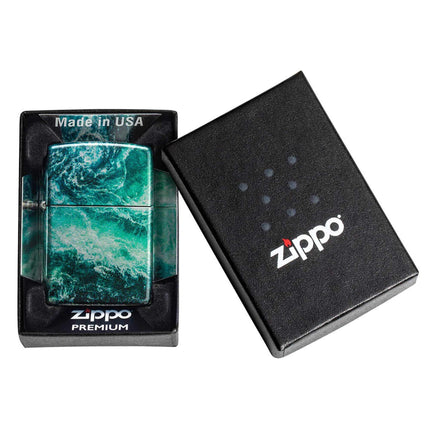 Zippo Lighter: Rogue Wave Design | 48621