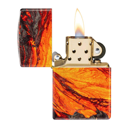 Zippo Lighter: Lava Flow Design | 48622