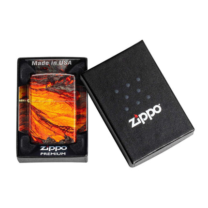 Zippo Lighter: Lava Flow Design | 48622