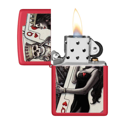 Zippo Lighter: Skull King Queen Beauty | 48624