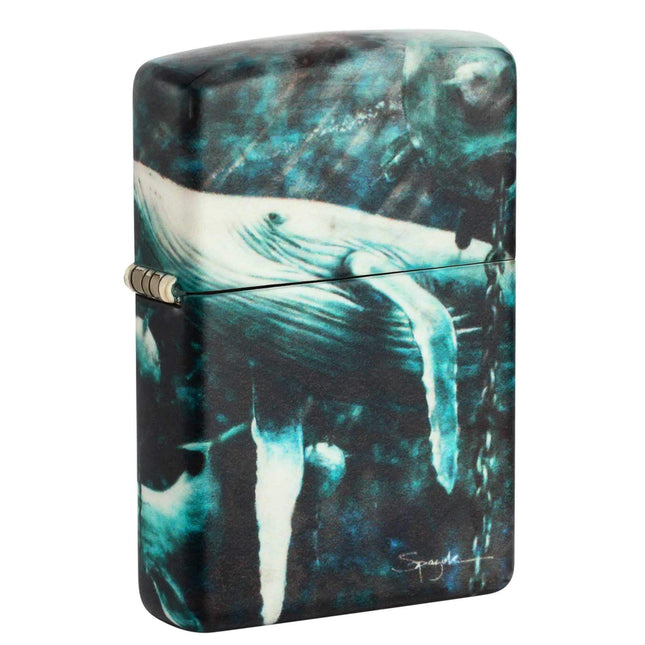 Zippo Lighter: Spazuk Whales With Underwater Mines Design | 48627