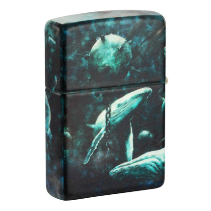 Zippo Lighter: Spazuk Whales With Underwater Mines Design | 48627