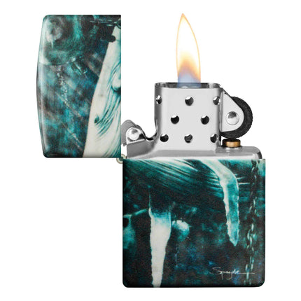 Zippo Lighter: Spazuk Whales With Underwater Mines Design | 48627