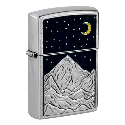 Zippo Lighter: Mountains Emblem Design | 48632
