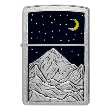 Zippo Lighter: Mountains Emblem Design | 48632