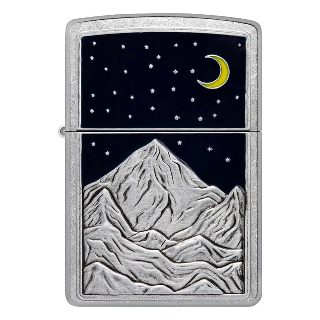 Zippo Lighter: Mountains Emblem Design | 48632