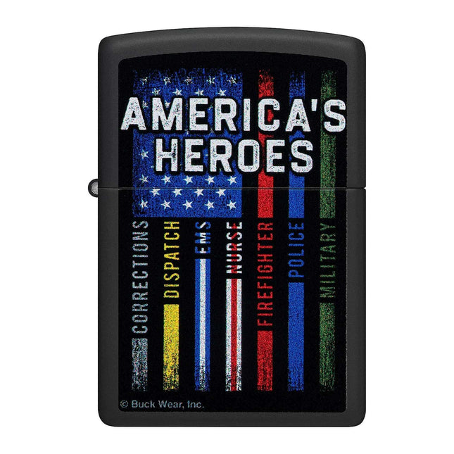 Zippo Lighter: Buck Wear American Heros | 48634