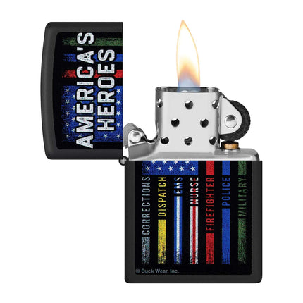 Zippo Lighter: Buck Wear American Heros | 48634