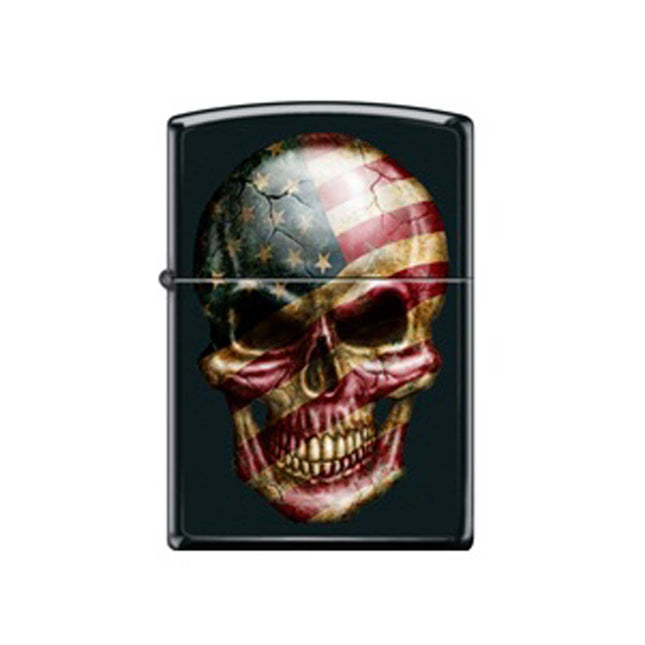 Zippo Lighter: Skull Flag Design Black | 218-076915