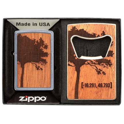 Zippo Woodchuck Lighter and Bottle Opener Gift Set | 49066