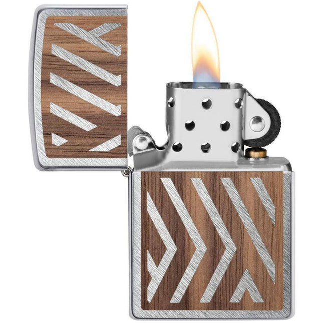 Zippo Lighter: Woodchuck USA Herringbone Sweep Construction | 29902