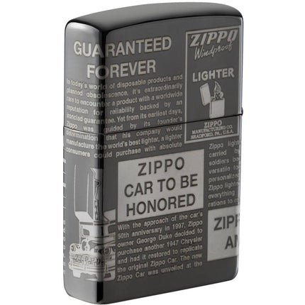 Zippo Lighter: Newsprint Design | 49049