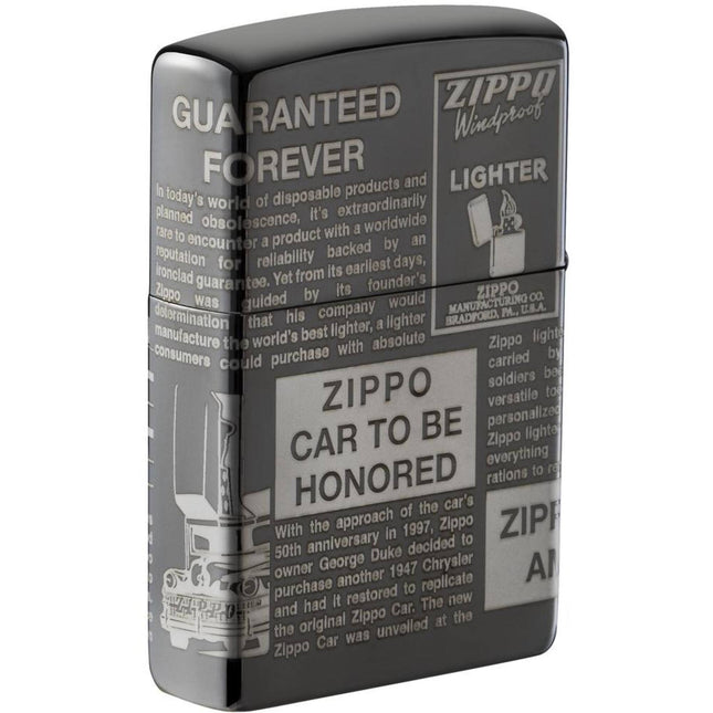 Zippo Lighter: Newsprint Design | 49049