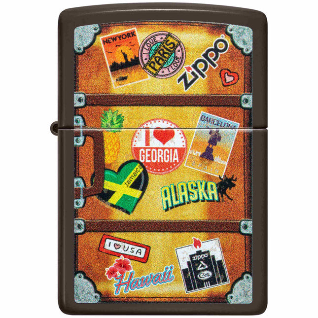 Zippo Lighter: Suitcase Design Brown | 49180-094375