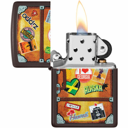 Zippo Lighter: Suitcase Design Brown | 49180-094375