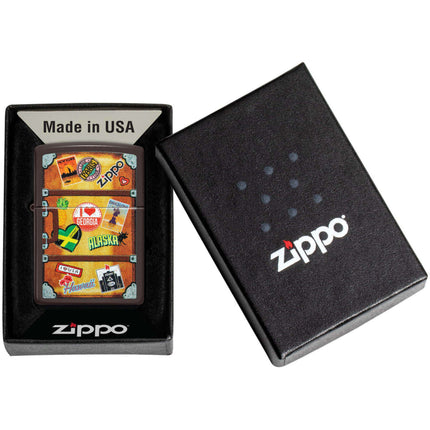 Zippo Lighter: Suitcase Design Brown | 49180-094375