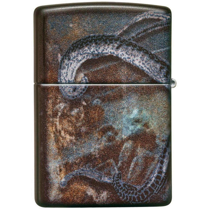 Zippo Windproof Pocket Lighter - Pirate Coin Design Multicolor Metal | 49434