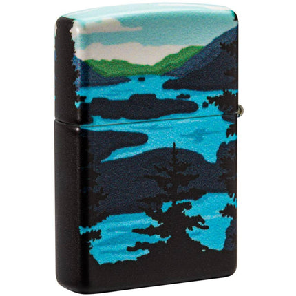 Zippo Windproof Pocket Lighter - Deer Landscape Design Metal | 49483-000003