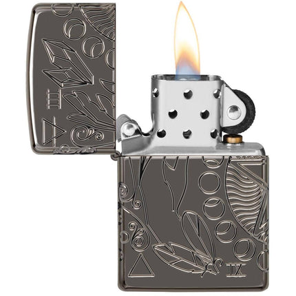 Zippo Lighter: Armor Wiccan Inspired Design | 49689