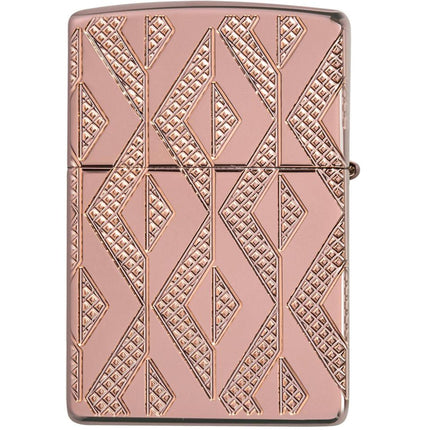 Zippo Lighter: Armor Geometric Diamond Pattern Design | 49702