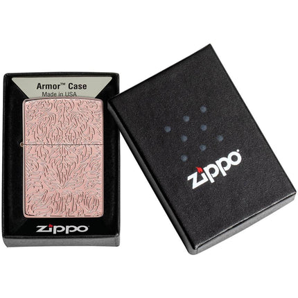 Zippo Lighter: Armor Carved Design | 49703