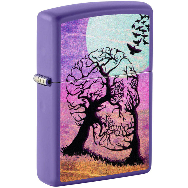 Zippo Lighter: Skull Tree Design | 48638