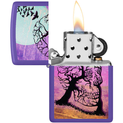 Zippo Lighter: Skull Tree Design | 48638