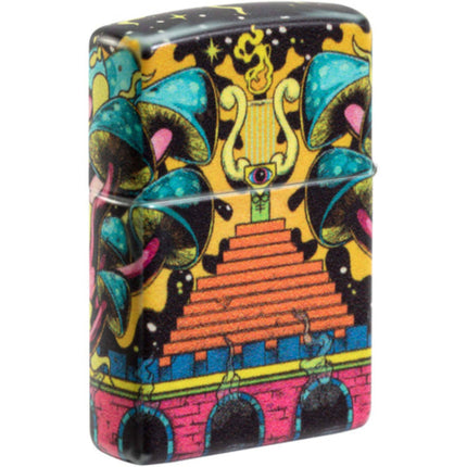 Zippo Lighter: Skull Design Glow-in-the-Dark | 48640