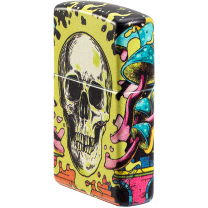 Zippo Lighter: Skull Design Glow-in-the-Dark | 48640
