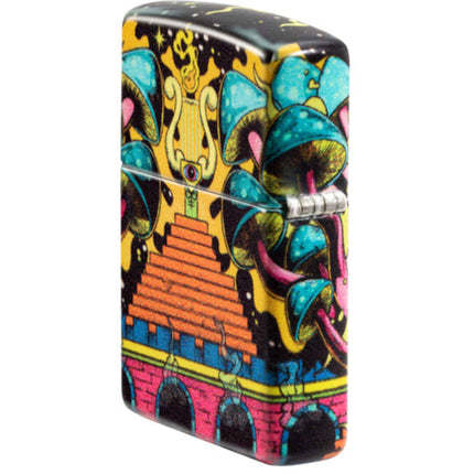 Zippo Lighter: Skull Design Glow-in-the-Dark | 48640