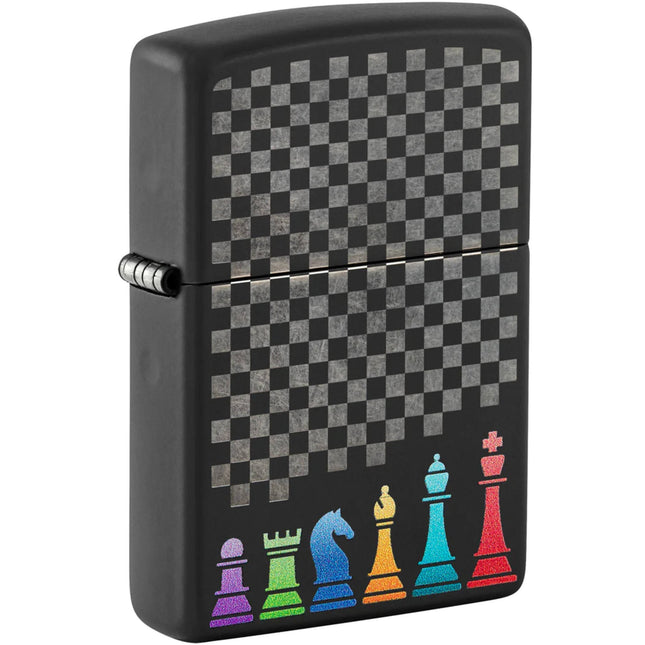 Zippo Lighter: Laser Engrave Chess Pieces | 48662