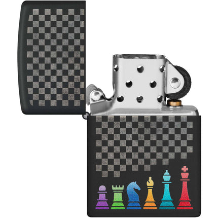 Zippo Lighter: Laser Engrave Chess Pieces | 48662