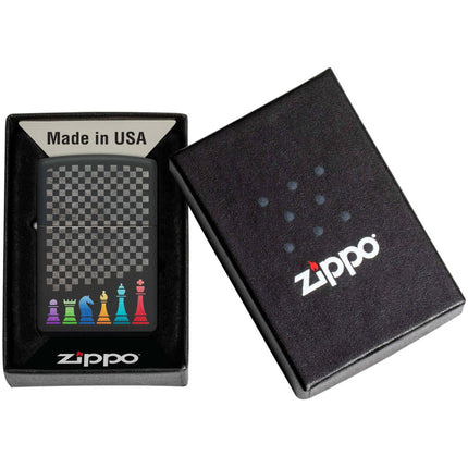 Zippo Lighter: Laser Engrave Chess Pieces | 48662