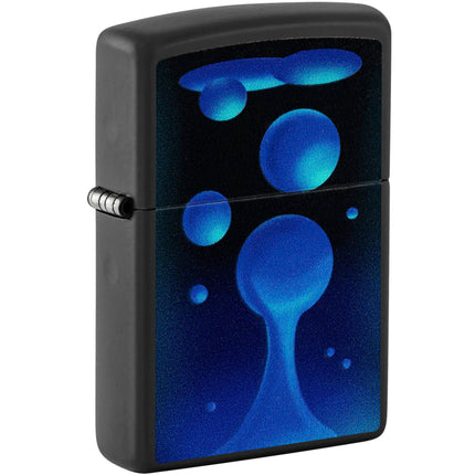 Zippo Lighter: Black Light Process with Lava Lamp Design | 48675