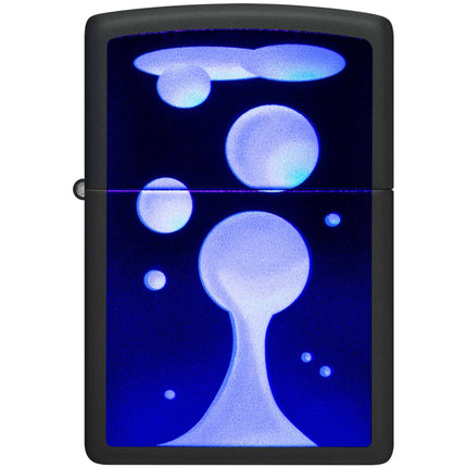 Zippo Lighter: Black Light Process with Lava Lamp Design | 48675