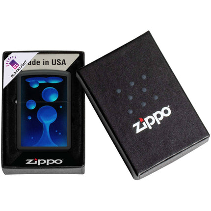 Zippo Lighter: Black Light Process with Lava Lamp Design | 48675