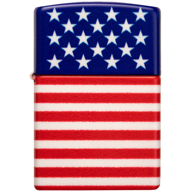 Zippo Lighter: Stars and Stripes Flag Design 540 Color Finish | 48700