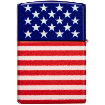 Zippo Lighter: Stars and Stripes Flag Design 540 Color Finish | 48700