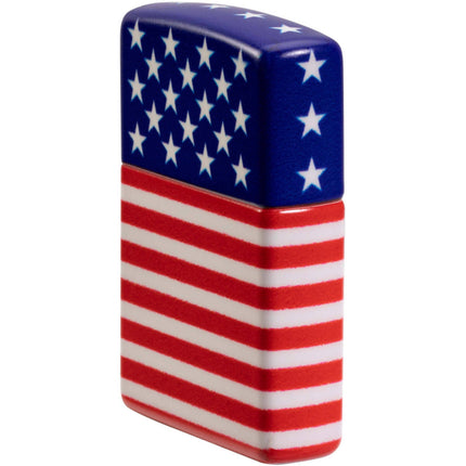 Zippo Lighter: Stars and Stripes Flag Design 540 Color Finish | 48700